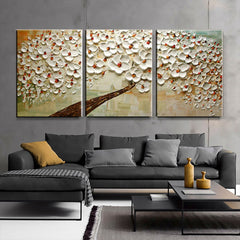 Blooming Lotus – Textured Floral Oil Painting