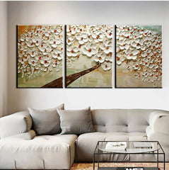Blooming Lotus – Textured Floral Oil Painting