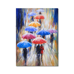 Facing the Rain – Figurative Oil Painting