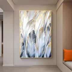 Field of Feathers – Textured Landscape Oil Painting