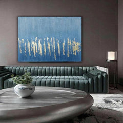 Gold Lines – Textured Landscape Oil Painting
