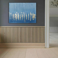 Gold Lines – Textured Landscape Oil Painting