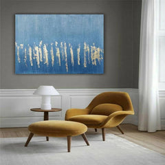 Gold Lines – Textured Landscape Oil Painting