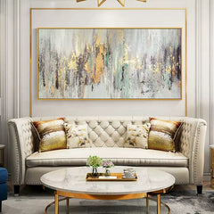 Gold Rush – Luxury Metallic Abstract Canvas Art for Modern Decor