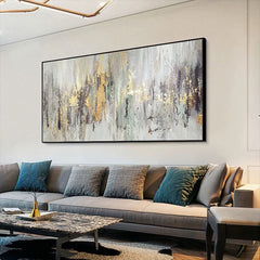 Gold Rush – Luxury Metallic Abstract Canvas Art for Modern Decor