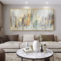 Gold Rush – Luxury Metallic Abstract Canvas Art for Modern Decor