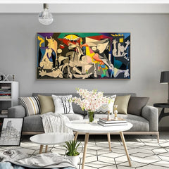 Rebirth of Chaos – Cubist Abstract Canvas Painting – Picasso-Inspired Modern Wall Art