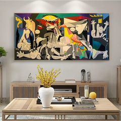 Rebirth of Chaos – Cubist Abstract Canvas Painting – Picasso-Inspired Modern Wall Art
