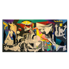 Rebirth of Chaos – Cubist Abstract Canvas Painting – Picasso-Inspired Modern Wall Art