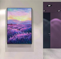 Lavender Dream – Landscape Oil Painting
