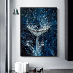 Moby – Dick – Textured Seascape Oil Painting