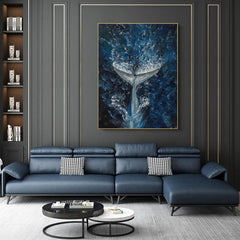 Moby – Dick – Textured Seascape Oil Painting