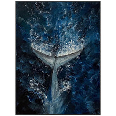 Moby – Dick – Textured Seascape Oil Painting