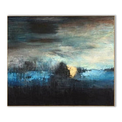 Moon Reflection – Textured Abstract Wall Art