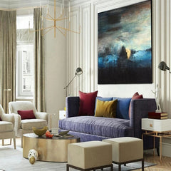 Moon Reflection – Textured Abstract Wall Art