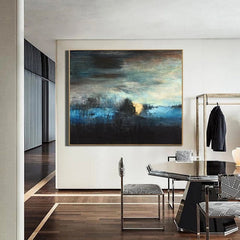 Moon Reflection – Textured Abstract Wall Art