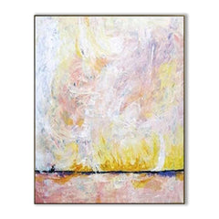 Petite – Abstract Pastel Painting on Canvas for Modern Minimalist Decor
