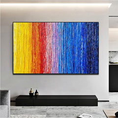 Rainbow Strip – Textured Landscape Oil Painting