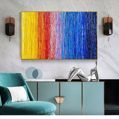 Rainbow Strip – Textured Landscape Oil Painting