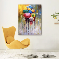 Rainy – Figurative Oil Painting