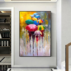 Rainy – Figurative Oil Painting