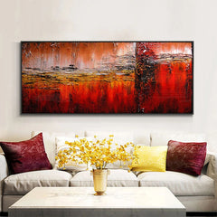 Red Sea – Textured Seascape Oil Painting