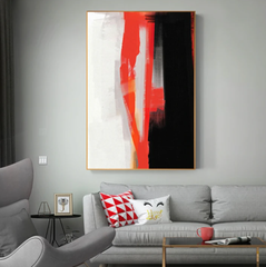 Red Thread – Abstract Wall Art