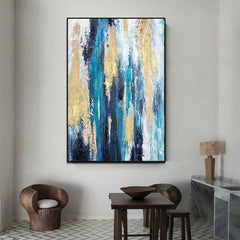 Waterfall – Textured Abstract Wall Art