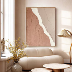 Earth Tones Abstract Flow – Wabi-Sabi Textured Wall Art