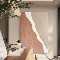 Earth Tones Abstract Flow – Wabi-Sabi Textured Wall Art