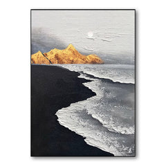Promise of Love – Abstract Coastal Oil Painting – Modern Landscape Wall Art