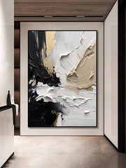 Sculptural Strokes – Modern Textured Abstract Oil Painting on Canvas