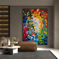 Kaleidoscope – Large Colorful Abstract Oil Painting for Modern Interiors