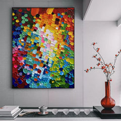 Kaleidoscope – Large Colorful Abstract Oil Painting for Modern Interiors