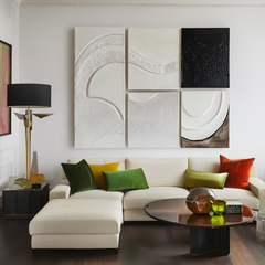 Echoes of Earth-Abstract Geometric Wall Art Set 5 – Textured Geometric Wall Art