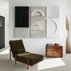 Silent Geometry-Modern Abstract Multi – Textured Geometric Wall Art