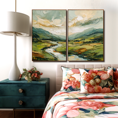 Golden Valley – Textured Seascape Wall Art