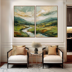 Golden Valley – Textured Seascape Wall Art
