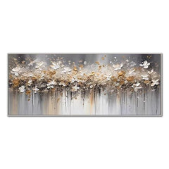 Misty Blossom Dreams-Abstract Floral Painting