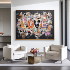 Fragmented Love – Textured Wall Art