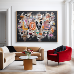 Fragmented Love – Textured Wall Art