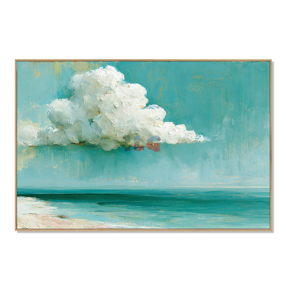 Cloud Drift Seascape – Coastal Landscape Wall Art hand-painted wall art