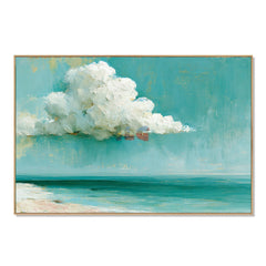 Cloud Drift Seascape – Coastal Landscape Wall Art hand-painted wall art