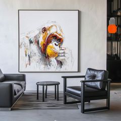 Contemplation – Abstract Gorilla Portrait