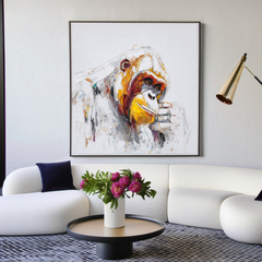 Contemplation – Abstract Gorilla Portrait