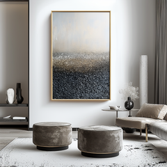 Eternal Horizon – 3D Textured Abstract Oil Painting on Canvas