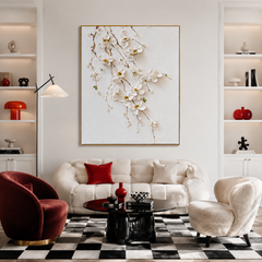 Falling Petals Serenity – Floral Wall Art