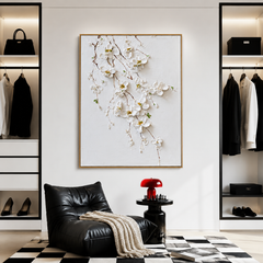 Falling Petals Serenity – Floral Wall Art