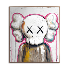 KAWS-Inspired Original Oil Painting
