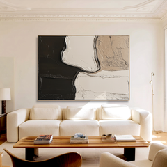 Organic Balance: Modern Abstract Textured Wall Art – Textured Abstract Wall Art